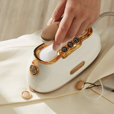 SALAV IS-900 Retro Edition Duopress Steamer and Iron Pearl