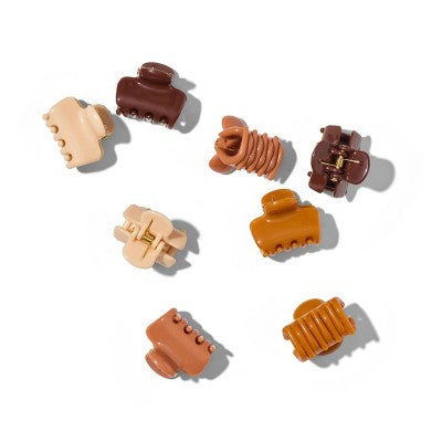 Kitsch-Mass Recycled Plastic Mini Cloud Claw Clips Set - Sedona - 8ct