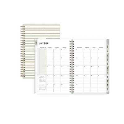 The Everygirl X Day Designer 2024-25 Weekly/Monthly Planner with Notes 8"x5" Wirebound Soft Sage