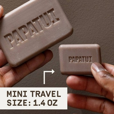 Papatui Men's Sulfate-Free Exfoliating and Hydrating Avocado Oil and Ceramides Bar Soap - 1.4oz: Normal Skin, Basic Cleansing, Coconut Scent