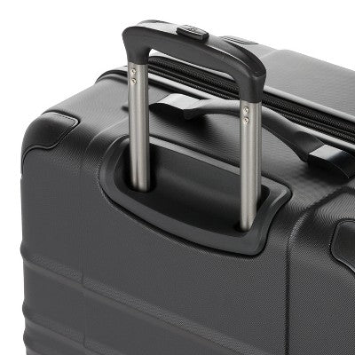 SWISSGEAR Cascade II Hardside Large Checked Spinner Suitcase - Black: (LOCAL PICKUP ONLY)