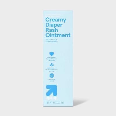 Creamy Diaper Rash Ointment - Zinc Oxide Aloe & Vitamin E - 4oz - up&up
