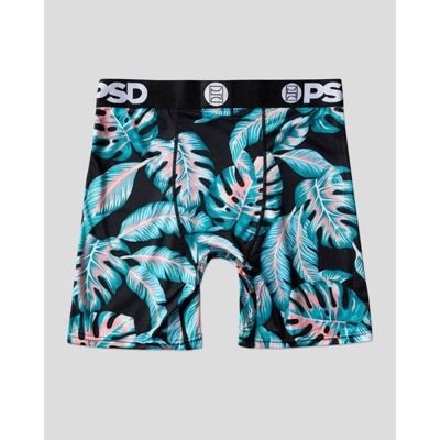 PSD Men's Tropical Flamingo Print Briefs - Blue/Pink XXL