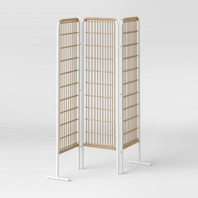Southport 6' 3 Panel Decorative Patio Screen - Threshold: Hinged, No Assembly, Weatherproof (LOCAL PICKUP ONLY)