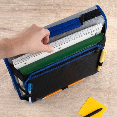 Five Star 2" Zipper Binder and Expansion Panel Urban Eclipse