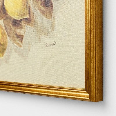 16"x20" Lemons Vintage Framed Wall Art - Threshold designed with Studio McGee