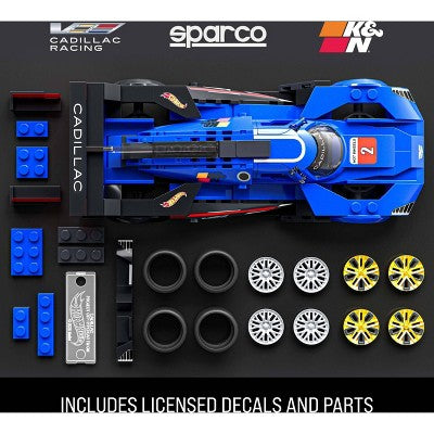 Mattel Brick Shop Hot Wheels Cadillac Project GTP Hypercar Building  - 236pc