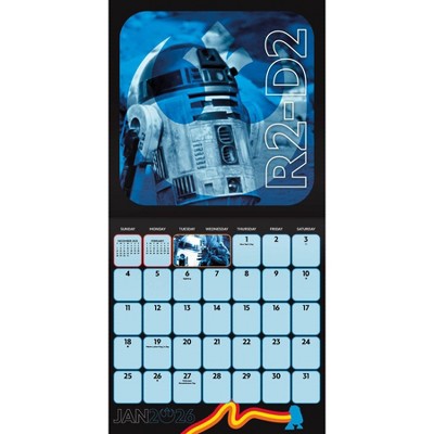 DateWorks 12"x12" 2026 Star Wars Wall Calendar