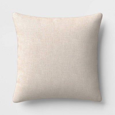 Oversized Square Cotton Boucle Reversible Throw Pillow with Linen Light Washed Green - Threshold (LOCAL PICKUP ONLY)