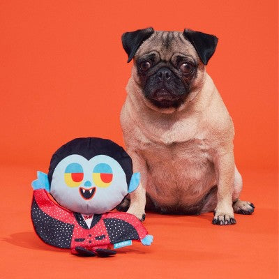 BARK Halloween The Boogieman Vampire Spikey Ball Dog Plush Toy