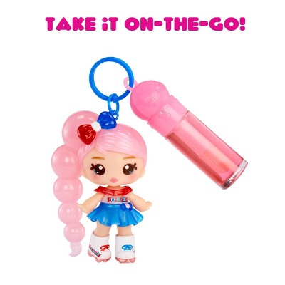 Yummiland x Licensed Sweets Lip Gloss Doll: Bazooka Bubble Gum Includes DIY Lip Gloss + Removable Keychain