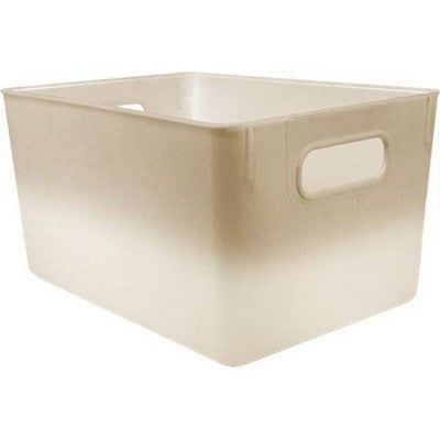 Isaac Jacobs 2pk 7"x8.11" Decorative Storage Ombre Bin Tan
