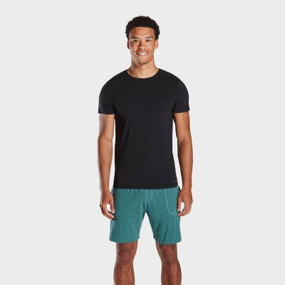 Pair of Thieves Men's Super Soft 2+1 Fitted Crew Neck T-Shirt - Black S: Cotton Viscose Blend, Tagless Design