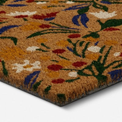 1'4"x2'4" Rectangle Outdoor Door Mat Charlcie Flower - Room Essentials (LOCAL PICKUP ONLY)