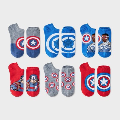Boys' No Show Socks Captain America - XS/S