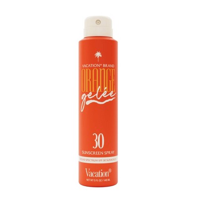 Vacation Sunscreen Orange Gelee Spray Oil - SPF 30 - 5 fl oz: Whole Body Application, Scented, Octocrylene