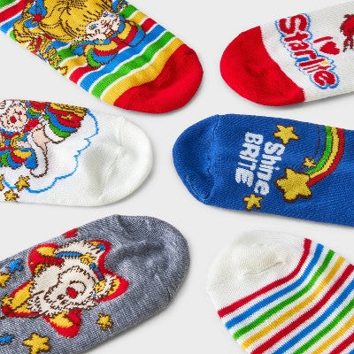 Women's Rainbow Brite 6pk Low Cut Socks - Assorted Color 4-10