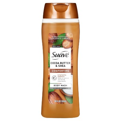 Suave Body Wash - Cocoa Butter+Shea - 18 fl oz: Liquid For Whole Body, Normal Skin, Basic Cleansing