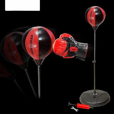 ArmoGear Punching Bag for Kids with Stand, Red