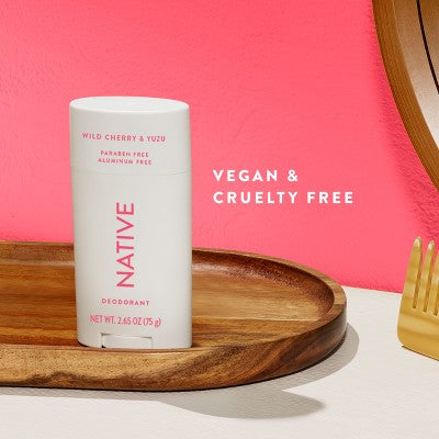 Native Deodorant - Wild Cherry & Yuzu - Aluminum Free - 2.65oz