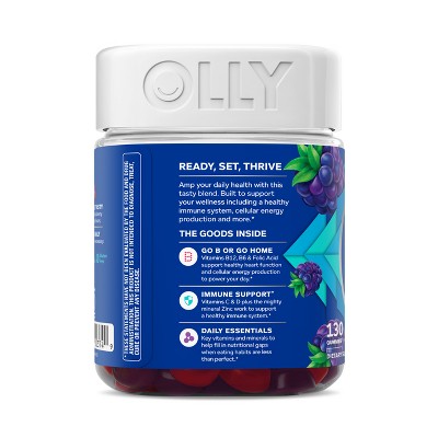 OLLY Men's Multivitamin Gummies - 130ct