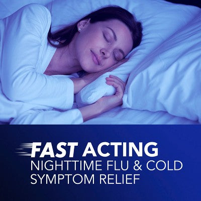 NyQuil Intense Flu Warming Syrup - Acetaminophen - Black Cherry - 12 fl oz