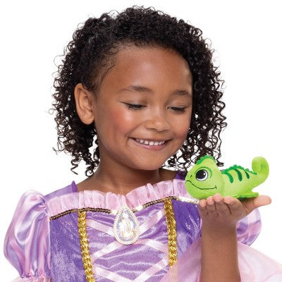 Disney Princess Majestic Rapunzel Dress with Pascal Shoulder Plush Friend