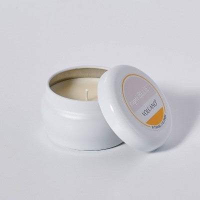 Capri Blue Mini Tin Volcano Jar Candle White 3oz