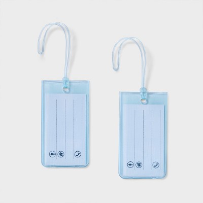 Jelly Luggage Tag Muddy Aqua - Open Story?