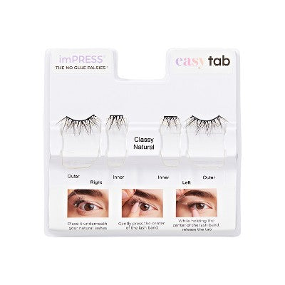 Impress Pre-Glued Lash Clusters - Classy Natural False Eyelashes - 4ct