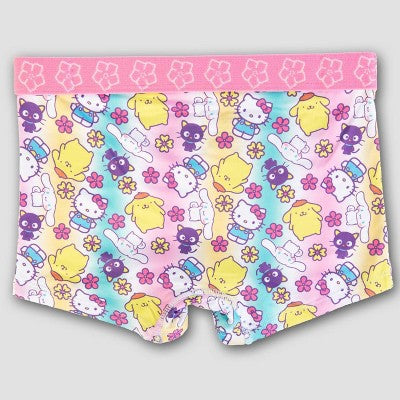 Girls' Hello Kitty & Friends 4pk Underwear - 10: Boxer Briefs, Knit Fabric, Classic Rise