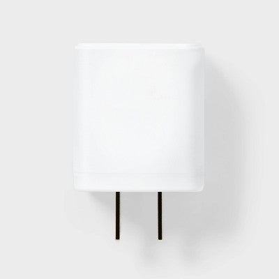 Single Port 20W USB-C Wall Charger - dealworthy White: Quick Charge, Short Circuit & Surge Protection