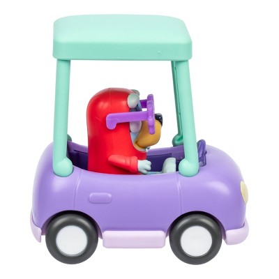 Bluey Granny Car & Janet Doll Playset - 2pk: Plastic Toy Set from BBC Series