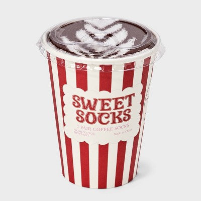 Adult Coffee Crew Socks - Brown One Size Fits Most