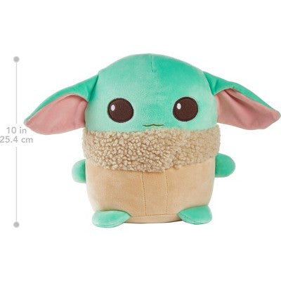 Mattel Star Wars The Mandalorian Cuutopia Plush Figure, 10-inch Grogu Soft Rounded Pillow Doll, Collectible Toy Inspired by the Character