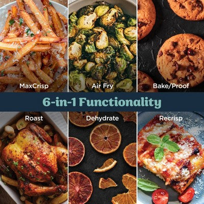 Ninja Crispi Pro 6-in-1 6qt and 2.5qt Non-Toxic Glass Container Countertop Air Fryer Cyberspace AS101GY (LOCAL PICKUP ONLY)