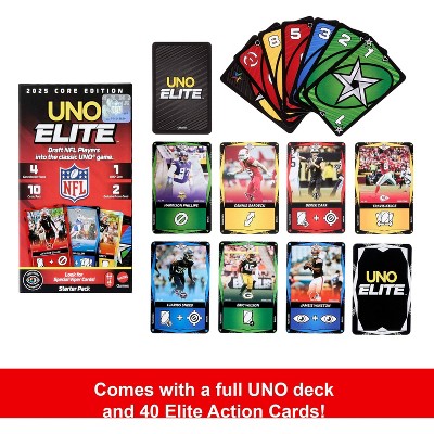 Mattel Uno Elite NFL Core Starter Pack Card Game
