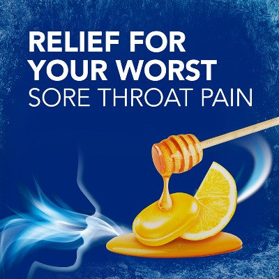 Vicks VapoCOOL Severe Cough Drops - Honey Lemon Chill - 45ct