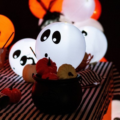 iLLoom Balloon 5ct Latex Ghost White