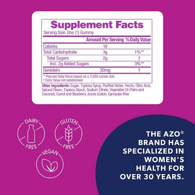 AZO Menopause Relief - Daytime Menopause Vegan Gummies - 30ct