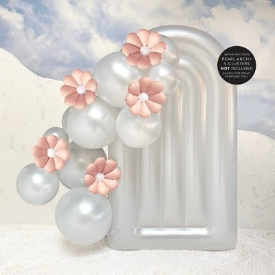 Minnidip 5ct Balloon Garland: Flower in Blush Matte