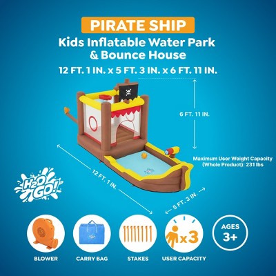 H2OGO! Pirateship Bouncer Inflatable Water Park (LOCAL PICKUP ONLY)