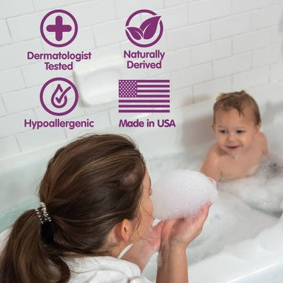 Boogie Vapor Foaming Bubble Bath Wash - 1 fl oz: Mint & Eucalyptus, Soothing, Liquid, For Sensitive Skin