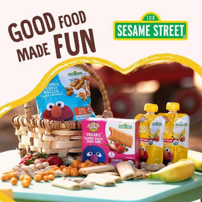 Earth's Best Organic Veggie Cheddar Puffs Baby & Toddler Snacks Sesame Street - 1.55oz