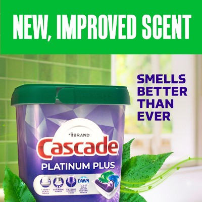 Cascade Platinum Plus Action Pacs Dishwasher Detergent - Mountain Scent - 47ct
