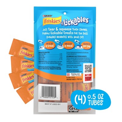 Friskies Chicken Flavor lil' Lickable Cat Treats - 2oz/4ct