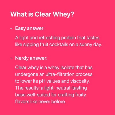 Oath Nutrition Clear Whey Protein Powder - Frosty Lemonade: Gluten-Free - 20g Protein - 18 Servings