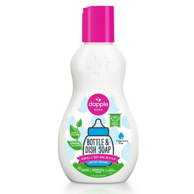Dapple Bottle & Dish Soap - Fragrance Free - 3 fl oz: Hypoallergenic, Paraben-Free, Sulfate-Free, Dye-Free
