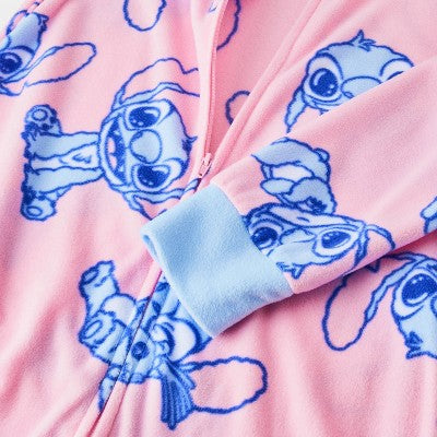 Girls' Lilo & Stitch Union Suit - Pink/Blue XS