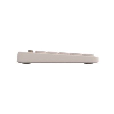 North Compact Round Key Wireless Keyboard - Beige